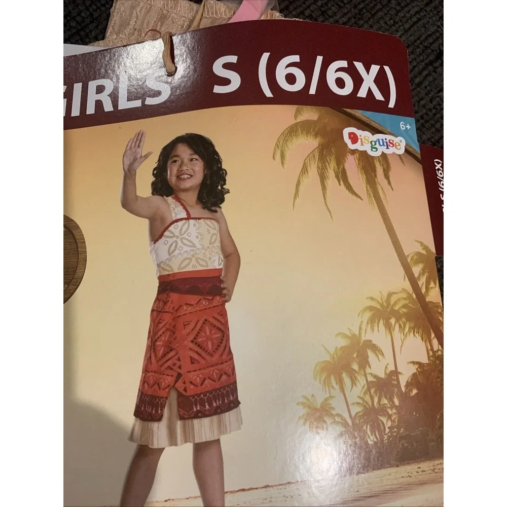 NEW Disney Moana 2 Classic Adventure Girl Halloween Costume‎ Size: S (6/6X) - Picture 3 of 12